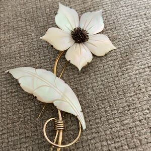 Vintage Ocean Treasure Large Flower Brooche